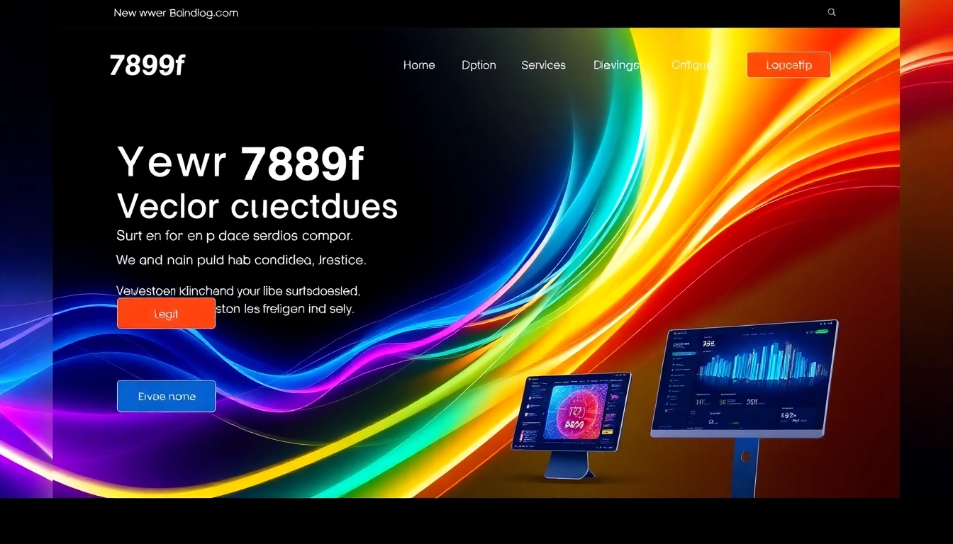789f website homepage showcasing a professional, user-friendly interface with modern digital design and vibrant visuals for enhanced engagement.