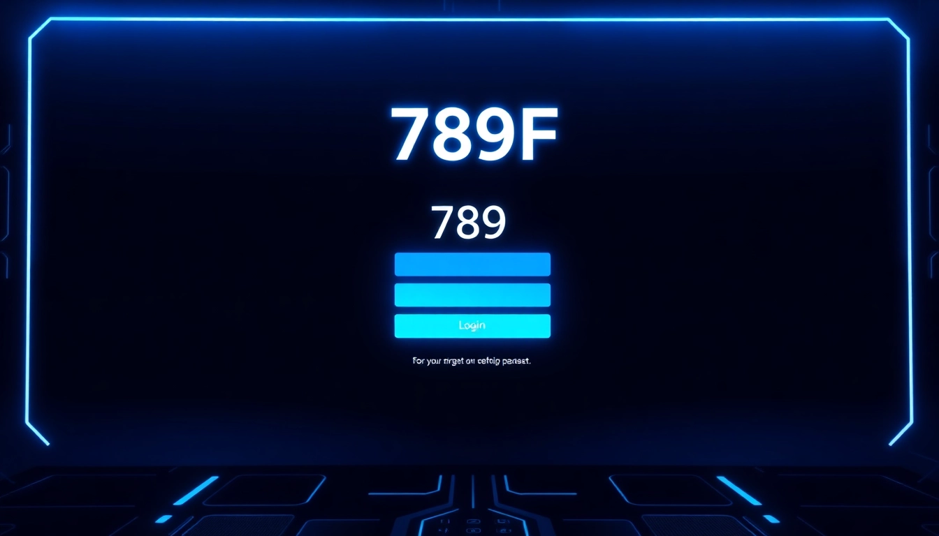 789F Đăng Nhập interface showing a clean login form with vibrant colors and modern layout for seamless access.
