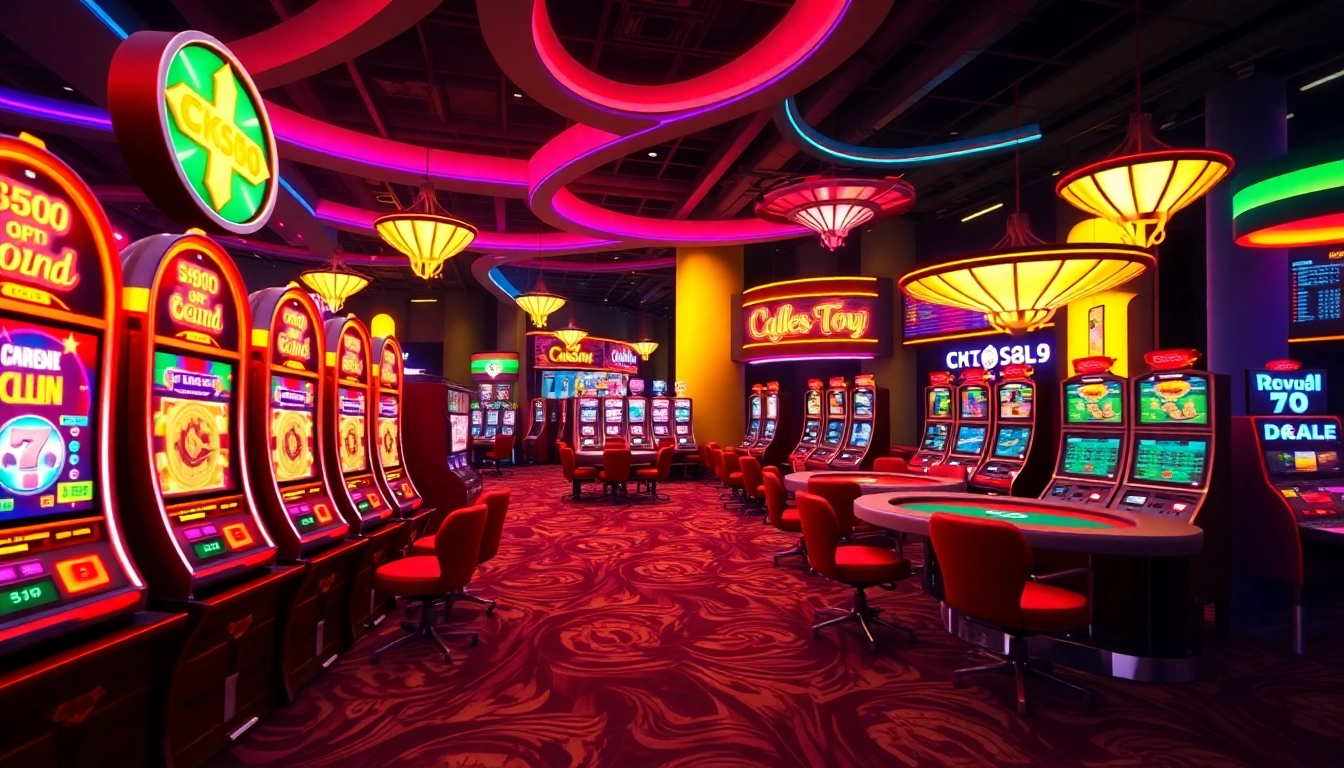 Engaging visual of ck999 game with colorful slots and live casino tables highlighting exciting gameplay features for online players.