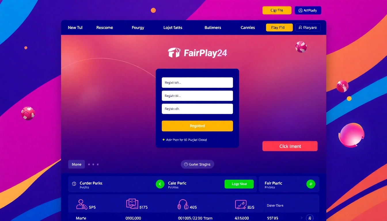 FairPlay24 register action demonstrating easy online betting sign-up process with engaging